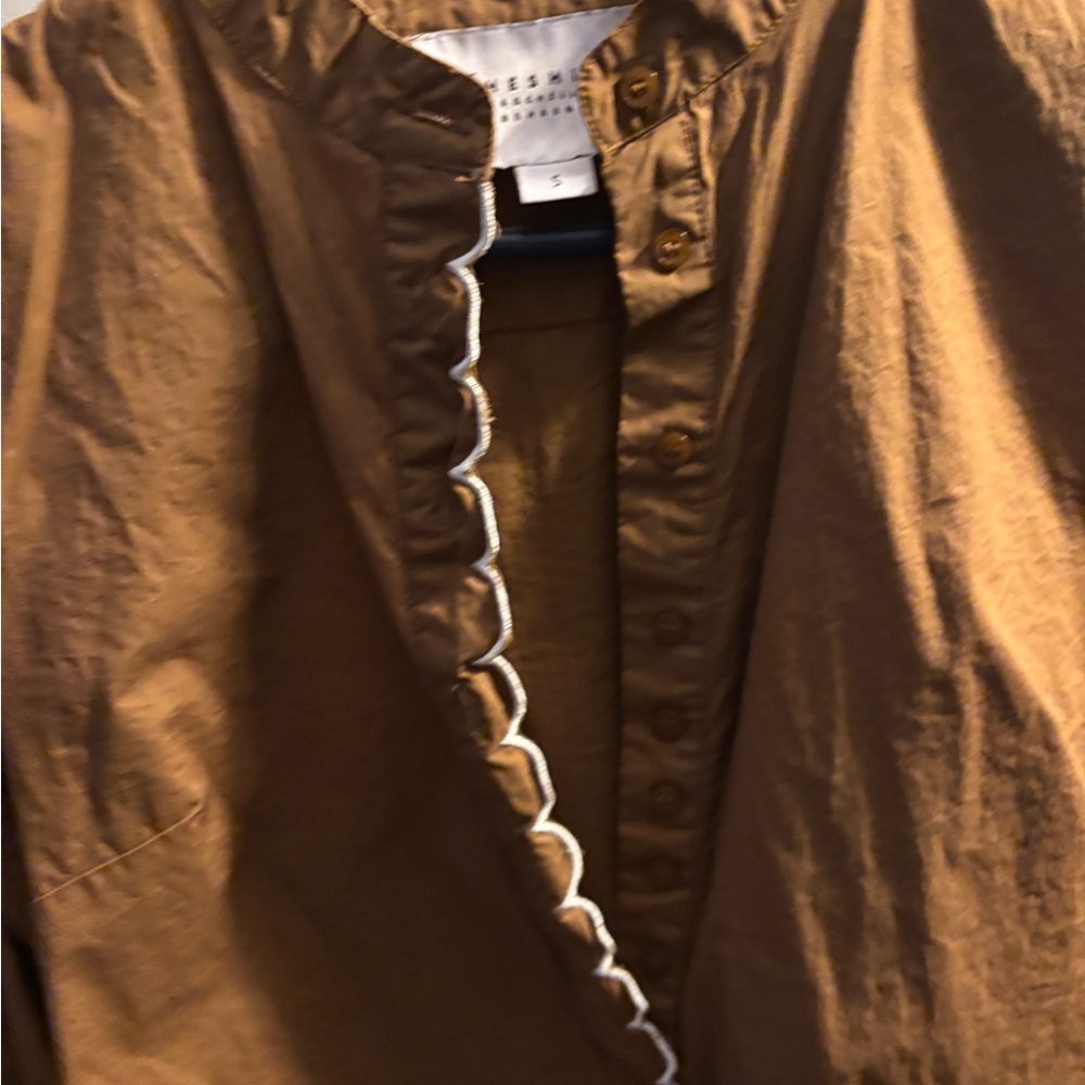 Brown Button-Up Shirt by Rochelle Behrens - Picture 5 of 5